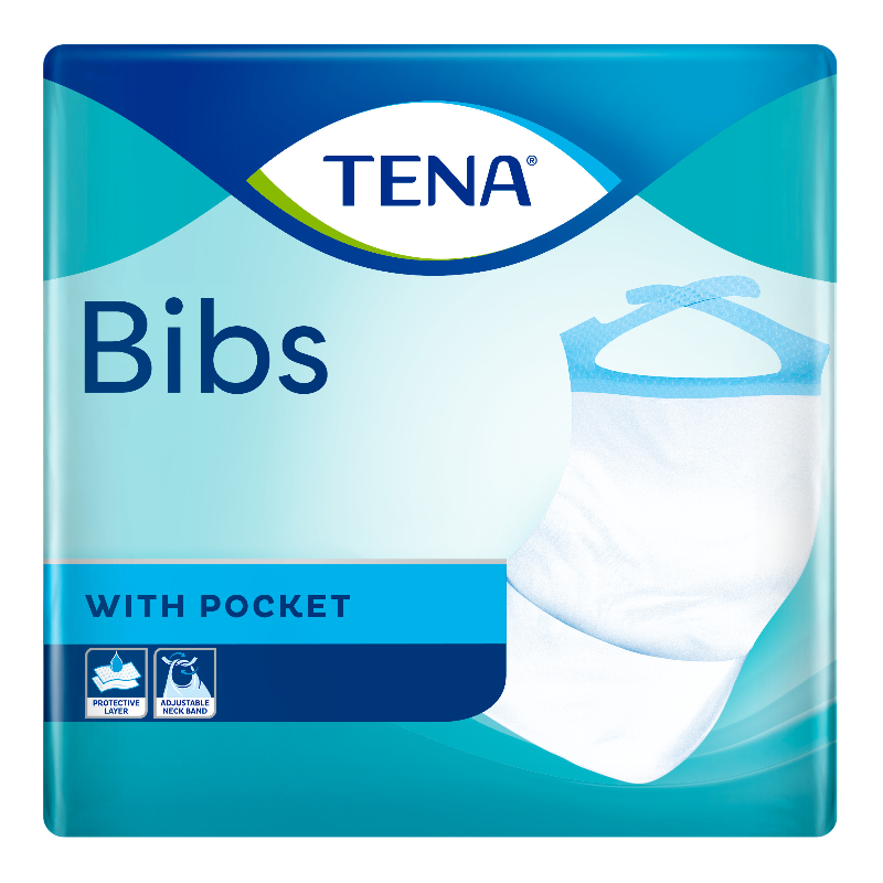 Bavoirs Adultes à poche (3plis) - TENA Bib Tena Bib - 1