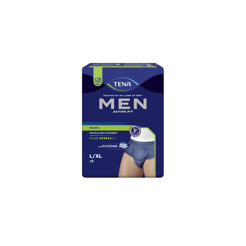 TENA MEN ACTIVE FIT EXTRA LIGHT Spécialiste des protections adultes pour  l'incontinence