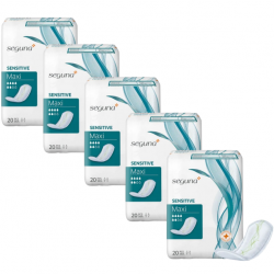 Seguna Sensitive Maxi - Pack de 5 sachets - Protection urinaire femme Seguna Sensitive - 1