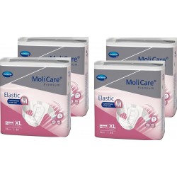 Hartmann MoliCare  Elastic XL - 7 Gouttes - Couches adulte - Pack de 4 sachets Hartmann Molicare Premium Elastic - 1